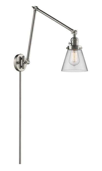 Innovations 238-SN-G62 One Light Swing Arm Lamp, Brushed Satin Nickel