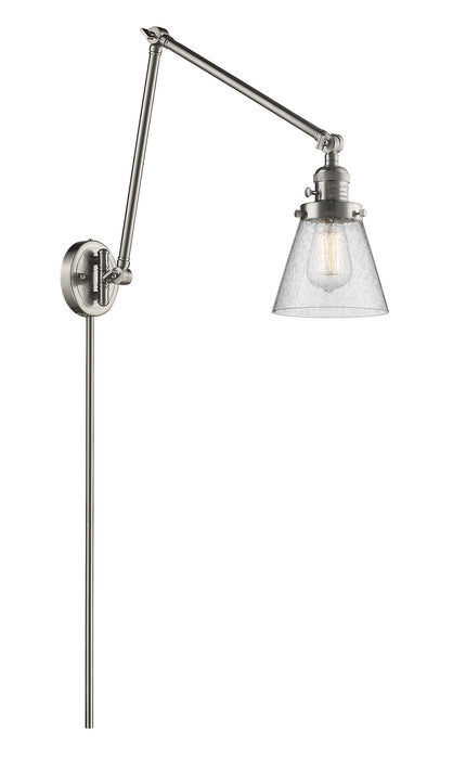 Innovations 238-SN-G64 One Light Swing Arm Lamp, Brushed Satin Nickel