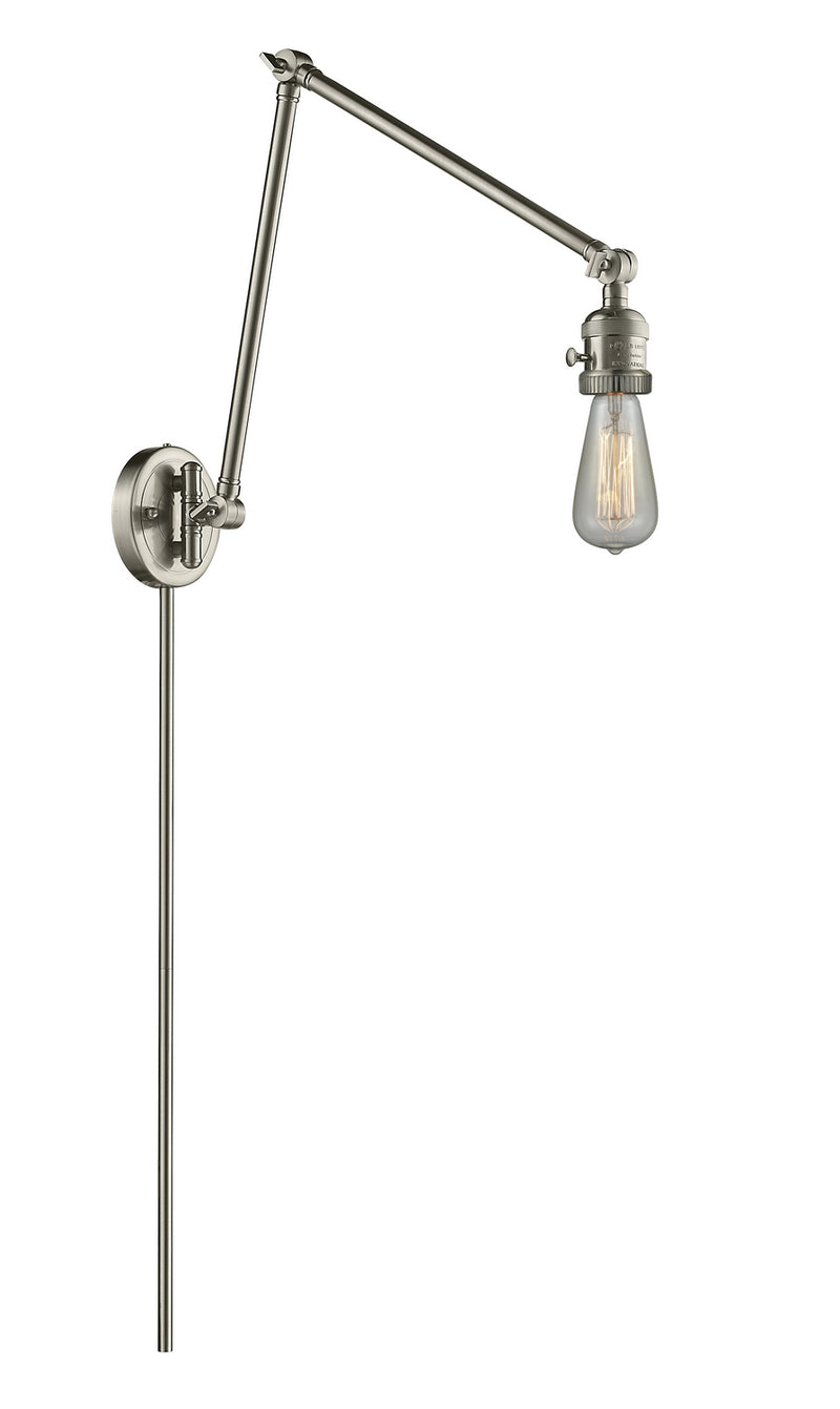 Innovations 238-SN-LED LED Swing Arm Lamp, Brushed Satin Nickel