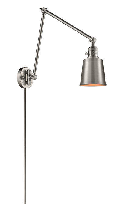 Innovations 238-SN-M9-SN One Light Swing Arm Lamp, Brushed Satin Nickel