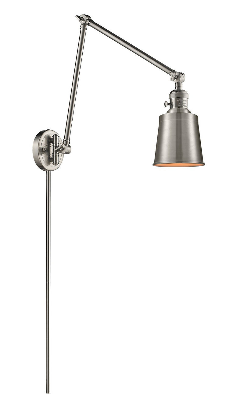Innovations 238-SN-M9-SN-LED LED Swing Arm Lamp, Brushed Satin Nickel