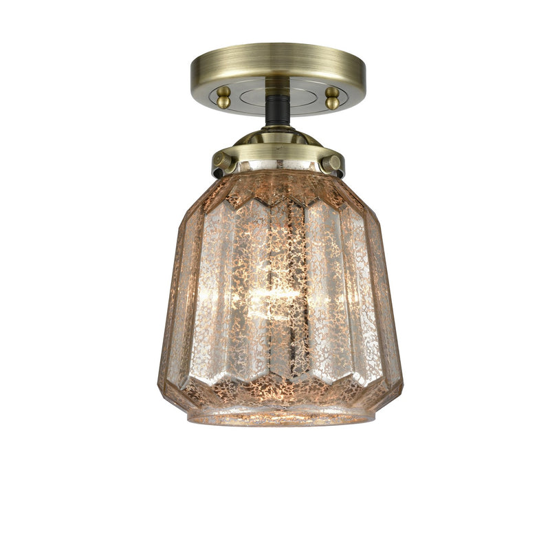 Innovations 284-1C-BAB-G146-LED LED Semi-Flush Mount, Black Antique Brass