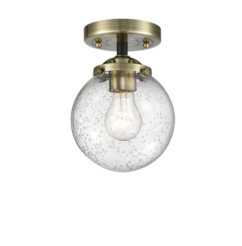 Innovations 284-1C-BAB-G204-6-LED LED Semi-Flush Mount, Black Antique Brass