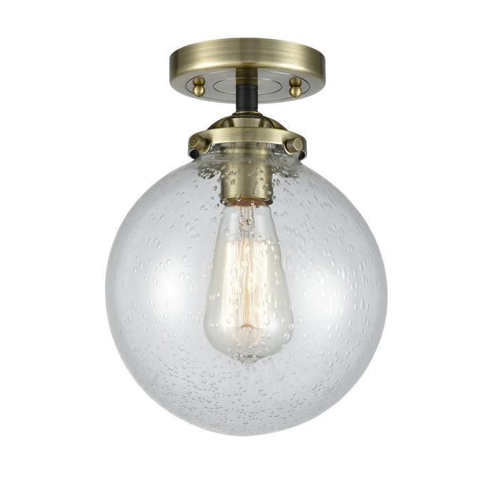 Innovations 284-1C-BAB-G204-8-LED LED Semi-Flush Mount, Black Antique Brass