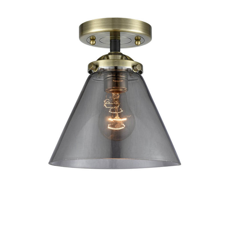 Innovations 284-1C-BAB-G43-LED LED Semi-Flush Mount, Black Antique Brass