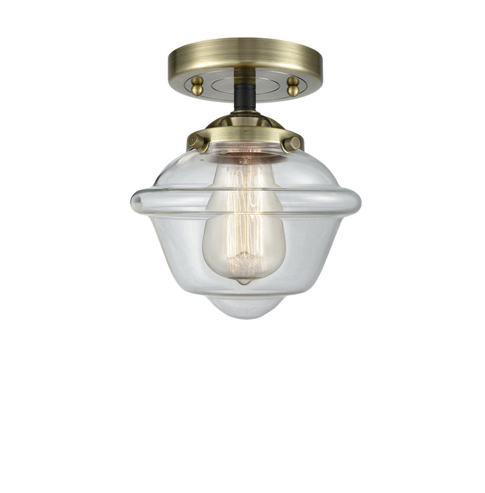 Innovations 284-1C-BAB-G532 One Light Semi-Flush Mount, Black Antique Brass