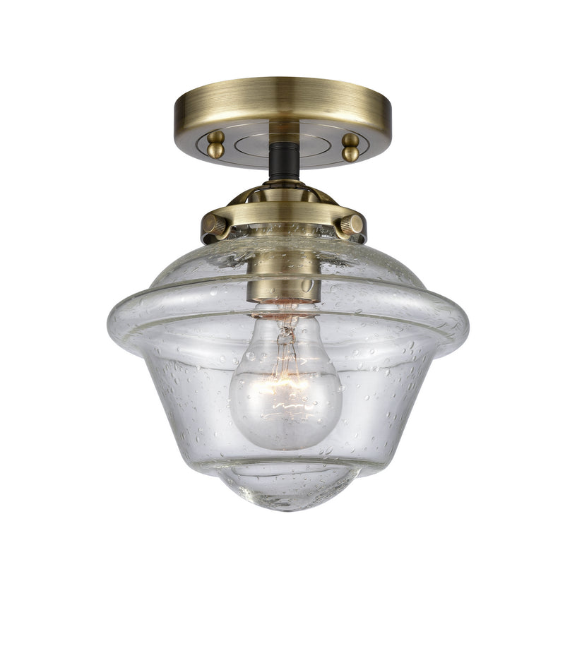 Innovations 284-1C-BAB-G534 One Light Semi-Flush Mount, Black Antique Brass