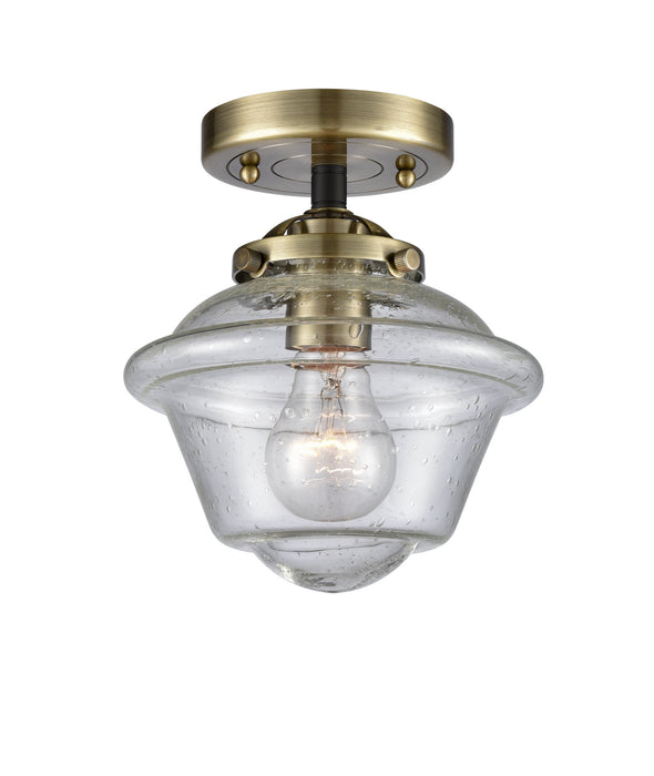 Innovations 284-1C-BAB-G534 One Light Semi-Flush Mount, Black Antique Brass