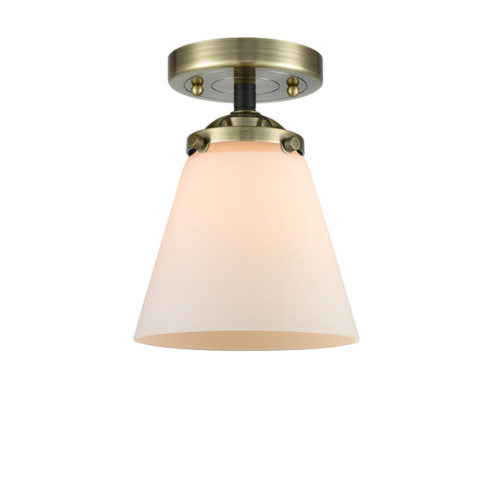 Innovations 284-1C-BAB-G61-LED LED Semi-Flush Mount, Black Antique Brass