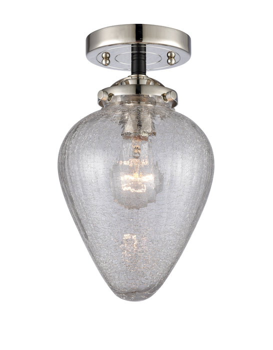 Innovations 284-1C-BPN-G165 One Light Semi-Flush Mount, Black Polished Nickel