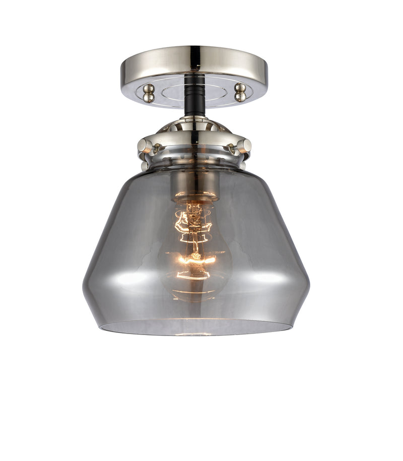 Innovations 284-1C-BPN-G173 One Light Semi-Flush Mount, Black Polished Nickel