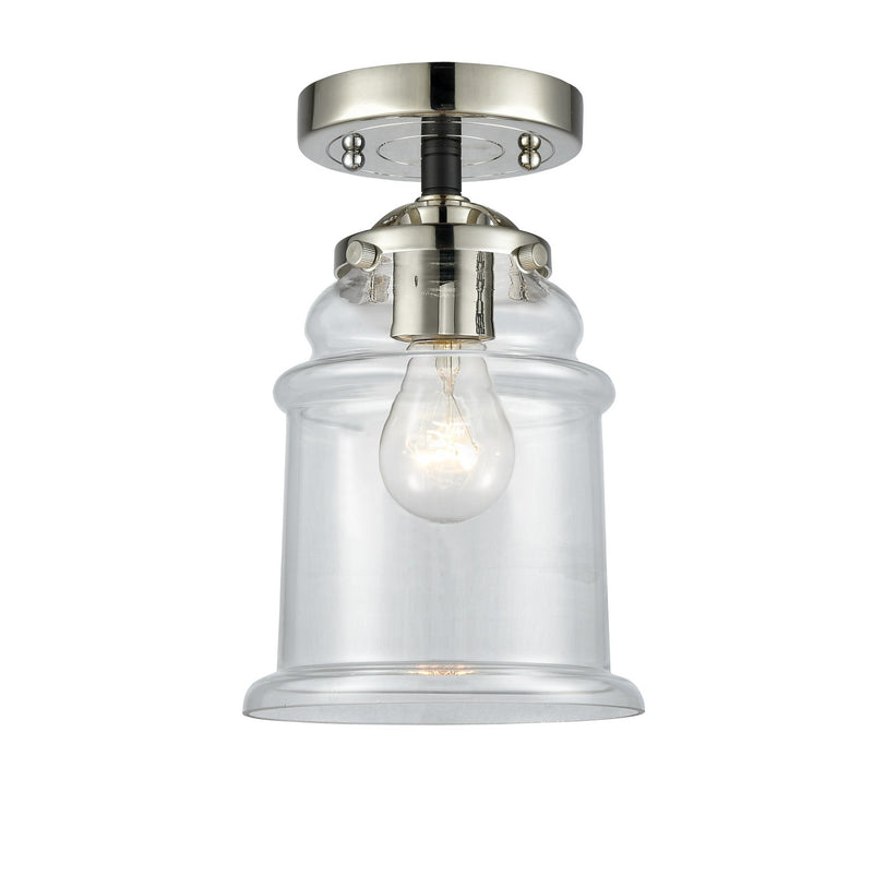 Innovations 284-1C-BPN-G182-LED LED Semi-Flush Mount, Black Polished Nickel