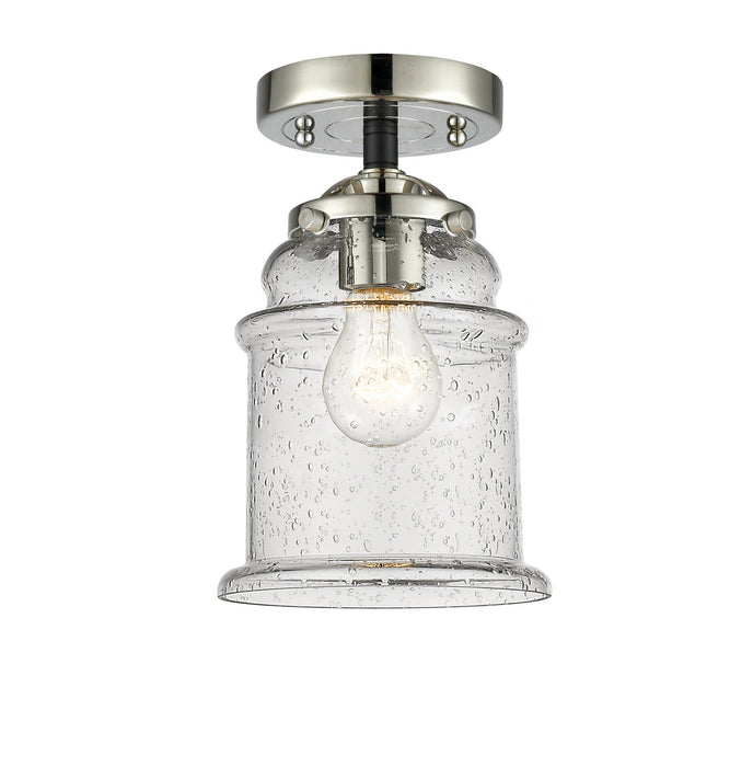 Innovations 284-1C-BPN-G184-LED LED Semi-Flush Mount, Black Polished Nickel