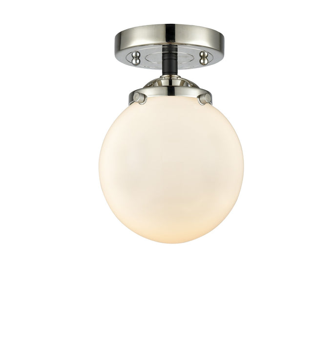 Innovations 284-1C-BPN-G201-6-LED LED Semi-Flush Mount, Black Polished Nickel