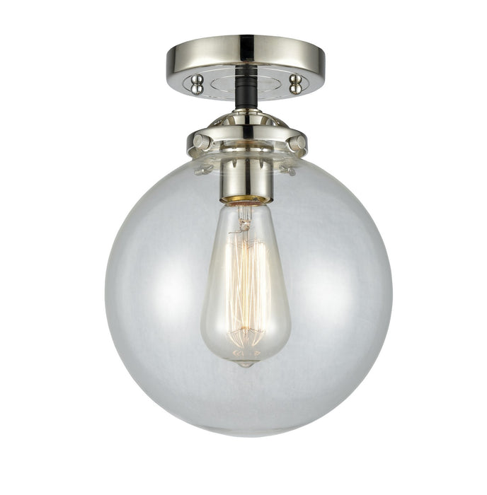 Innovations 284-1C-BPN-G202-8-LED LED Semi-Flush Mount, Black Polished Nickel