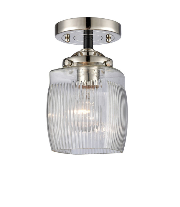 Innovations 284-1C-BPN-G302-LED LED Semi-Flush Mount, Black Polished Nickel