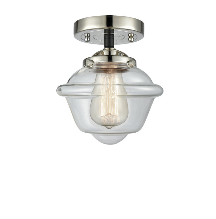 Innovations 284-1C-BPN-G532 One Light Semi-Flush Mount, Black Polished Nickel