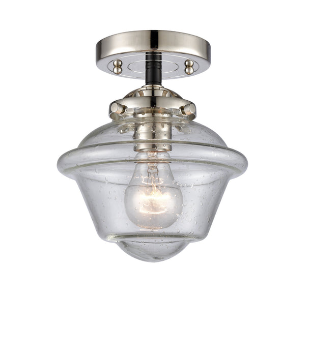 Innovations 284-1C-BPN-G534 One Light Semi-Flush Mount, Black Polished Nickel