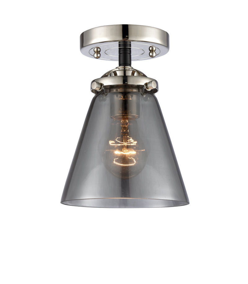Innovations 284-1C-BPN-G63 One Light Semi-Flush Mount, Black Polished Nickel