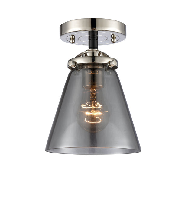 Innovations 284-1C-BPN-G63 One Light Semi-Flush Mount, Black Polished Nickel