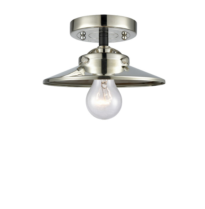 Innovations 284-1C-BPN-M1-PN-LED LED Semi-Flush Mount, Black Polished Nickel