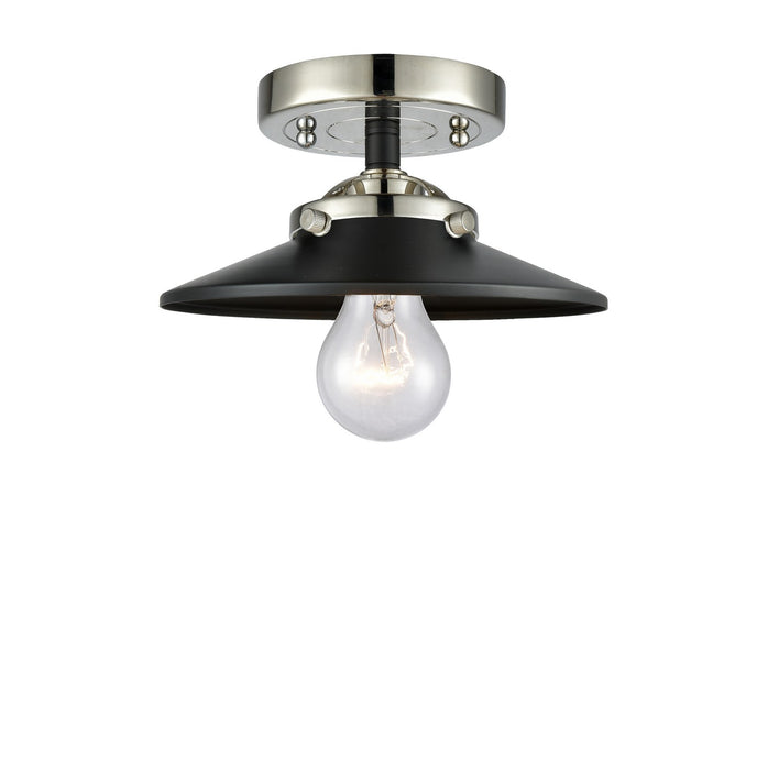 Innovations 284-1C-BPN-M6-BK-LED LED Semi-Flush Mount, Black Polished Nickel