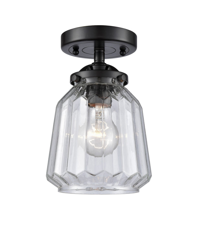 Innovations 284-1C-OB-G142-LED LED Semi-Flush Mount, Oil Rubbed Bronze