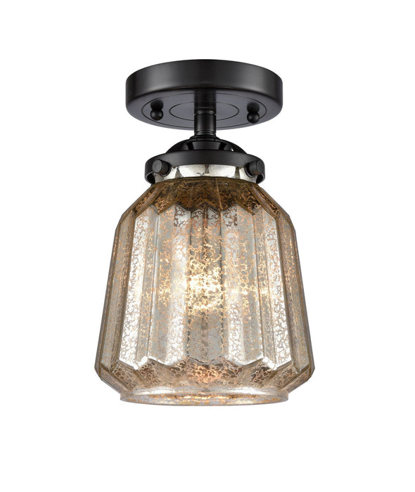 Innovations 284-1C-OB-G146-LED LED Semi-Flush Mount, Oil Rubbed Bronze