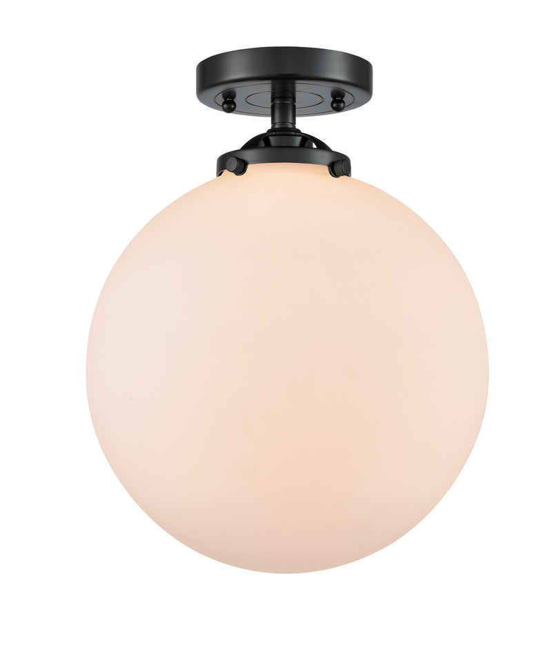 Innovations 284-1C-OB-G201-10 One Light Semi-Flush Mount, Oil Rubbed Bronze