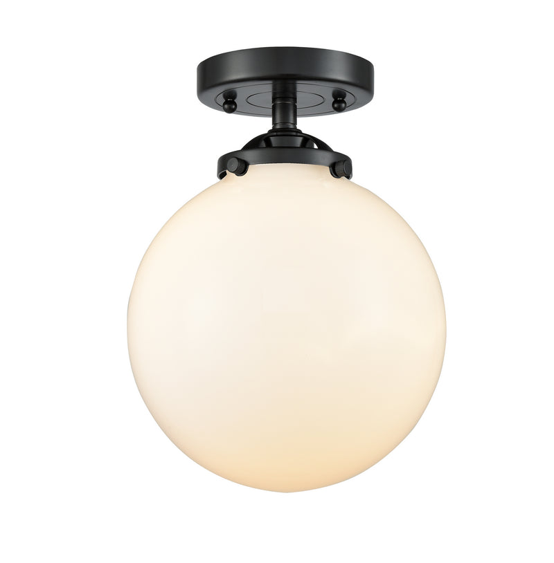 Innovations 284-1C-OB-G201-8 One Light Semi-Flush Mount, Oil Rubbed Bronze