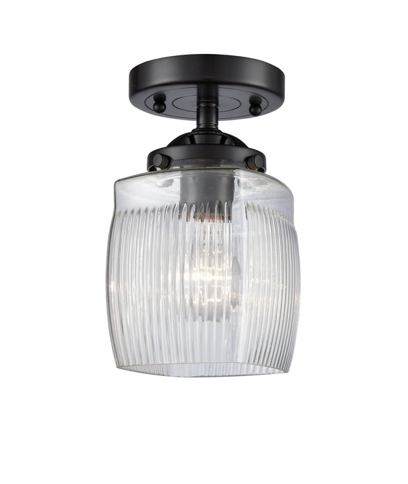 Innovations 284-1C-OB-G302 One Light Semi-Flush Mount, Oil Rubbed Bronze