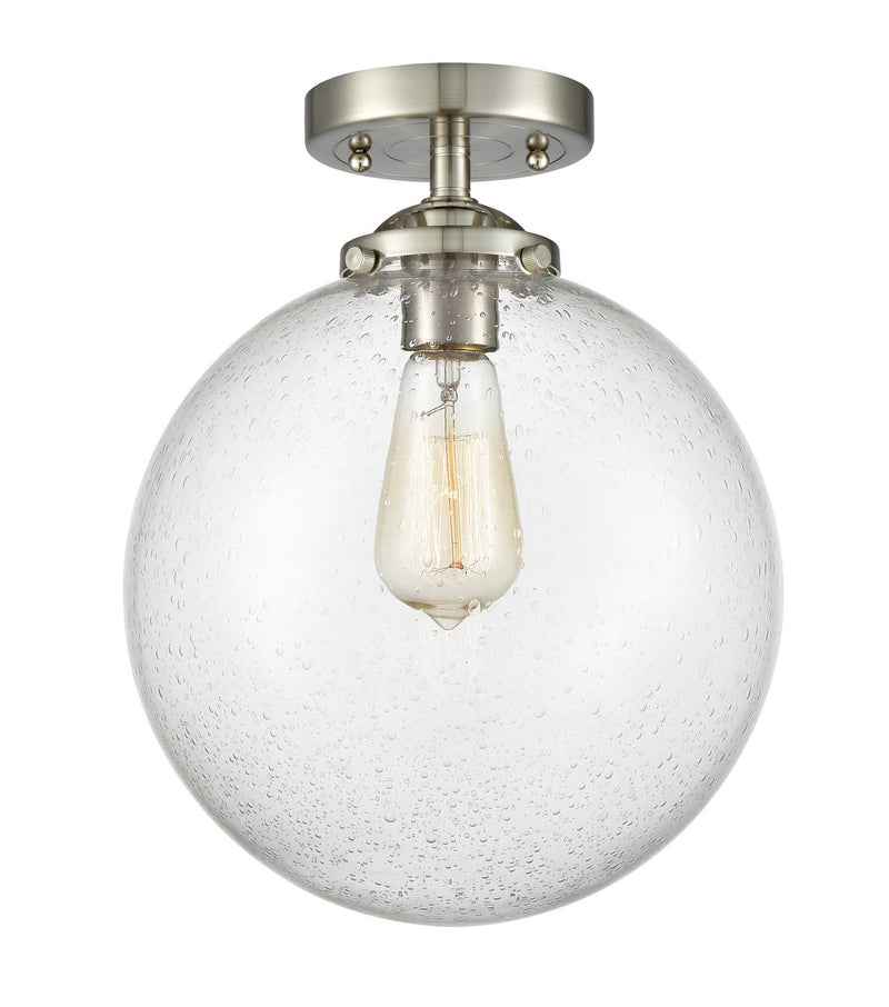 Innovations 284-1C-SN-G204-10-LED LED Semi-Flush Mount, Brushed Satin Nickel