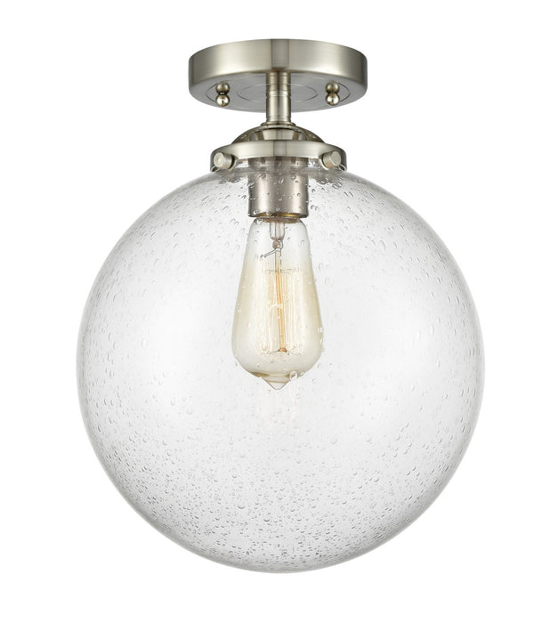 Innovations 284-1C-SN-G204-10-LED LED Semi-Flush Mount, Brushed Satin Nickel