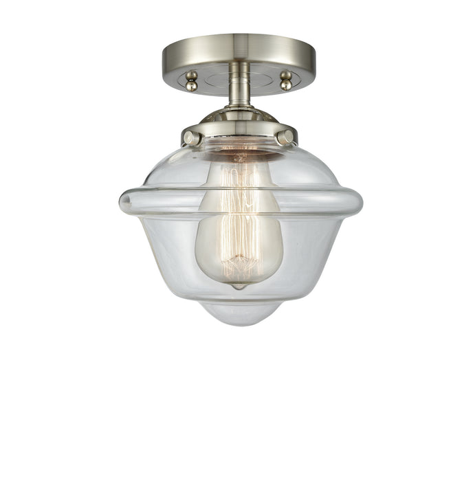 Innovations 284-1C-SN-G532 One Light Semi-Flush Mount, Brushed Satin Nickel
