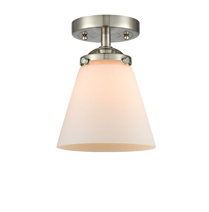 Innovations 284-1C-SN-G61-LED LED Semi-Flush Mount, Brushed Satin Nickel
