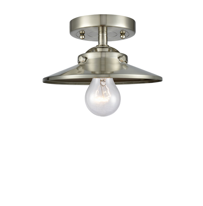 Innovations 284-1C-SN-M2-SN One Light Semi-Flush Mount, Brushed Satin Nickel