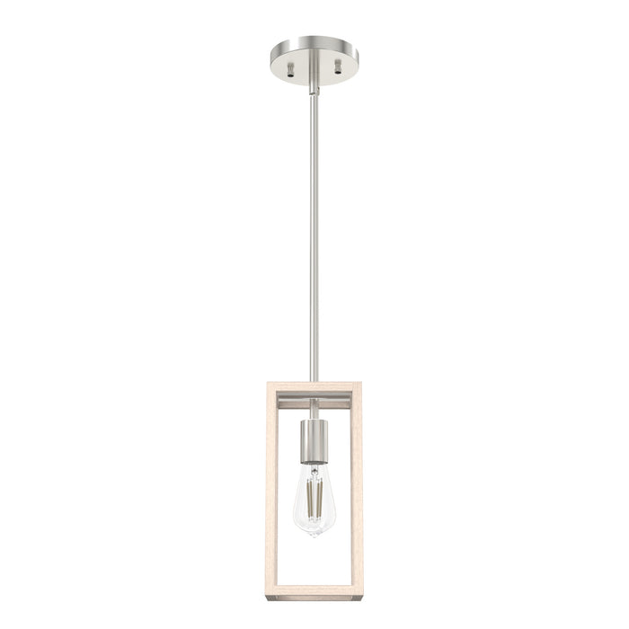 Hunter 19770 One Light Mini Pendant, Brushed Nickel