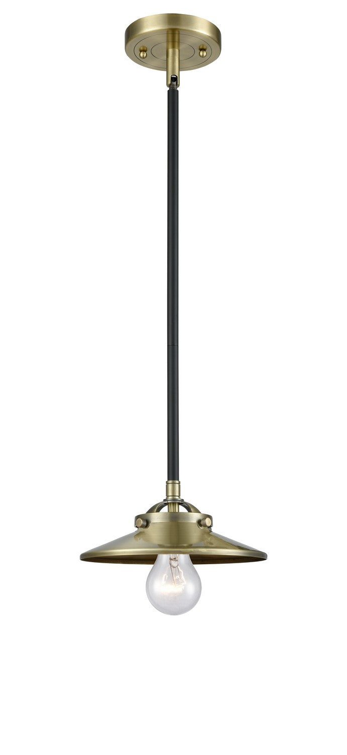Innovations 284-1S-BAB-M4-AB-LED LED Mini Pendant, Black Antique Brass