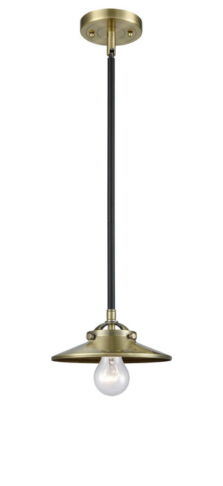 Innovations 284-1S-BAB-M4-AB-LED LED Mini Pendant, Black Antique Brass