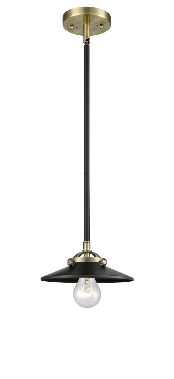 Innovations 284-1S-BAB-M6-BK-LED LED Mini Pendant, Black Antique Brass
