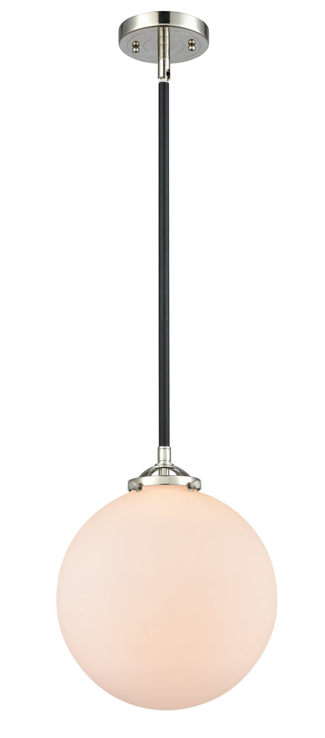 Innovations 284-1S-BPN-G201-10 One Light Mini Pendant, Black Polished Nickel