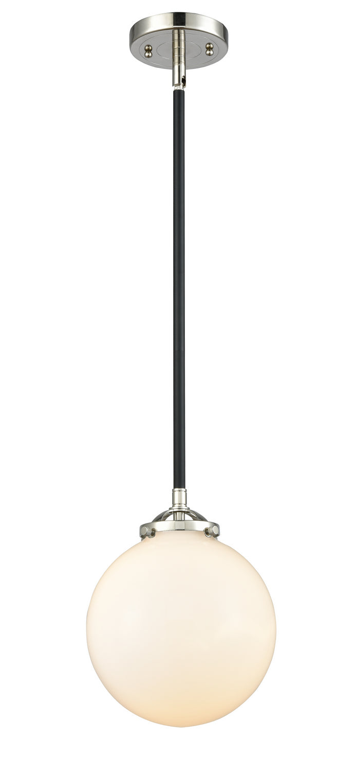 Innovations 284-1S-BPN-G201-8 One Light Mini Pendant, Black Polished Nickel