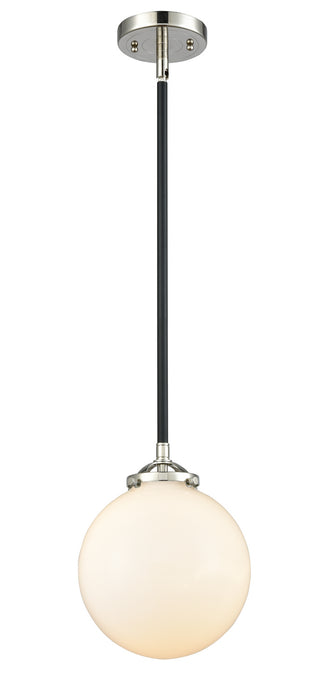 Innovations 284-1S-BPN-G201-8 One Light Mini Pendant, Black Polished Nickel