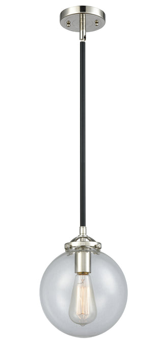 Innovations 284-1S-BPN-G202-8 One Light Mini Pendant, Black Polished Nickel