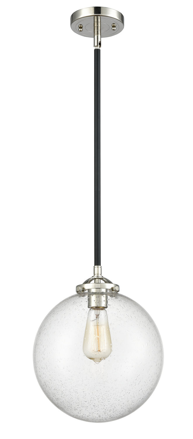 Innovations 284-1S-BPN-G204-10 One Light Mini Pendant, Black Polished Nickel
