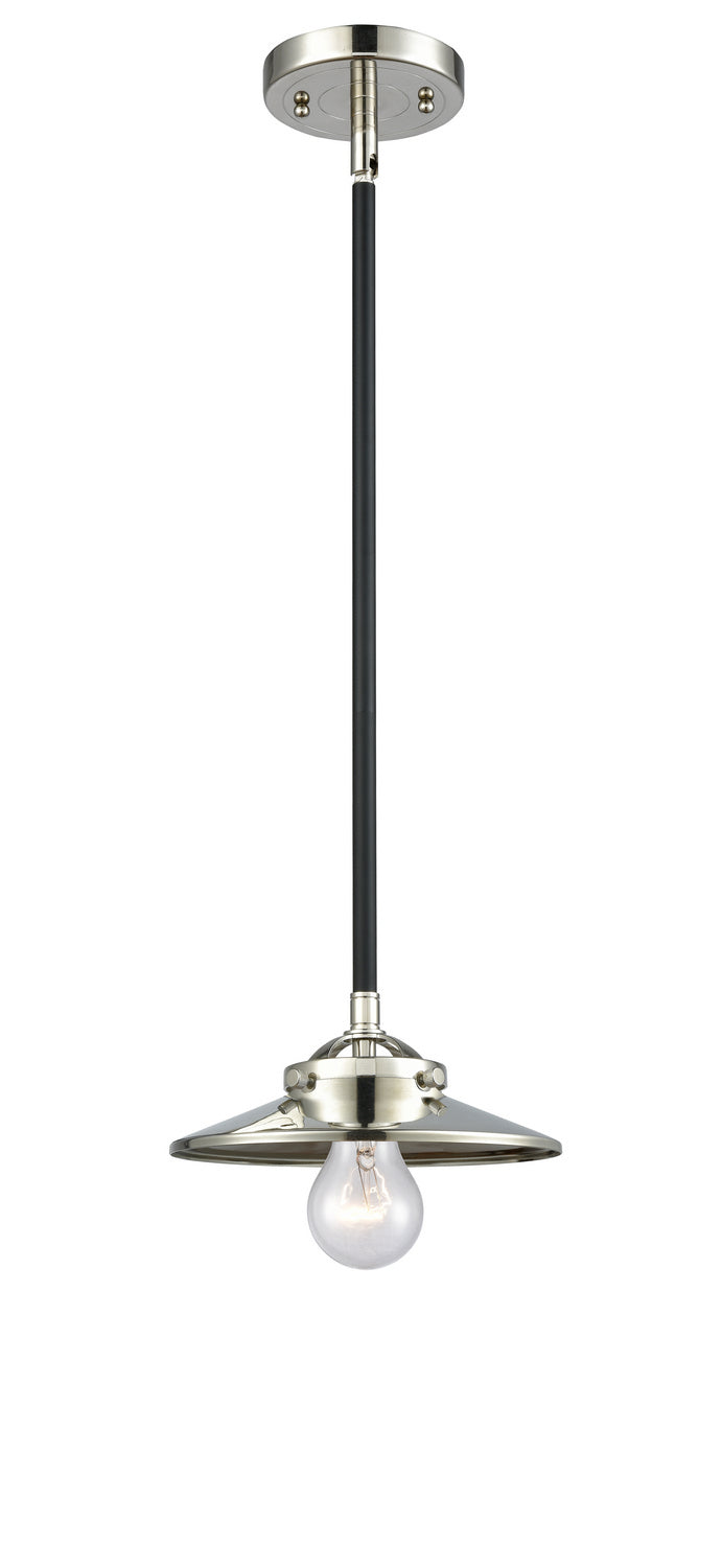 Innovations 284-1S-BPN-M1-PN One Light Mini Pendant, Black Polished Nickel