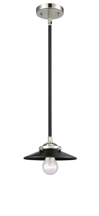 Innovations 284-1S-BPN-M6-BK One Light Mini Pendant, Black Polished Nickel