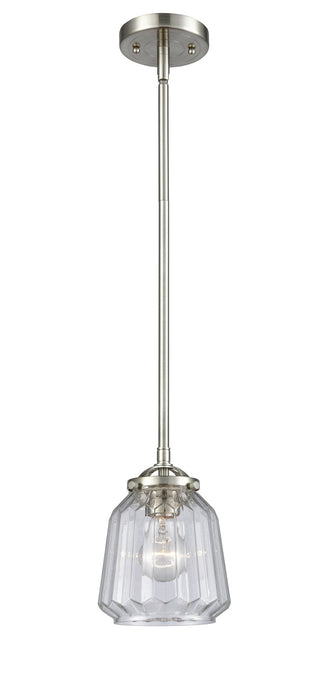 Innovations 284-1S-SN-G142-LED LED Mini Pendant, Brushed Satin Nickel