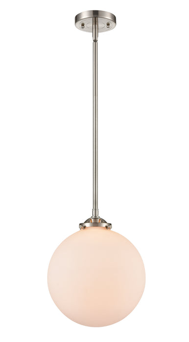 Innovations 284-1S-SN-G201-10 One Light Mini Pendant, Brushed Satin Nickel