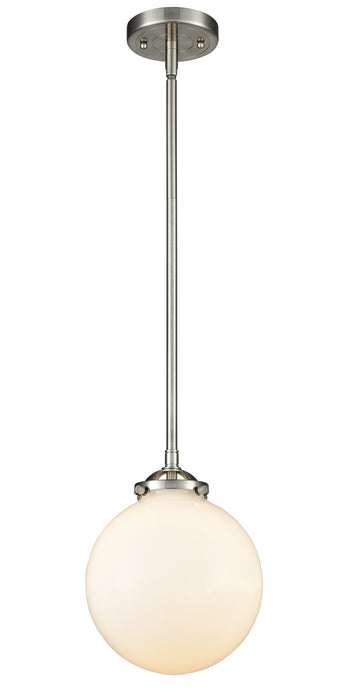 Innovations 284-1S-SN-G201-8 One Light Mini Pendant, Brushed Satin Nickel